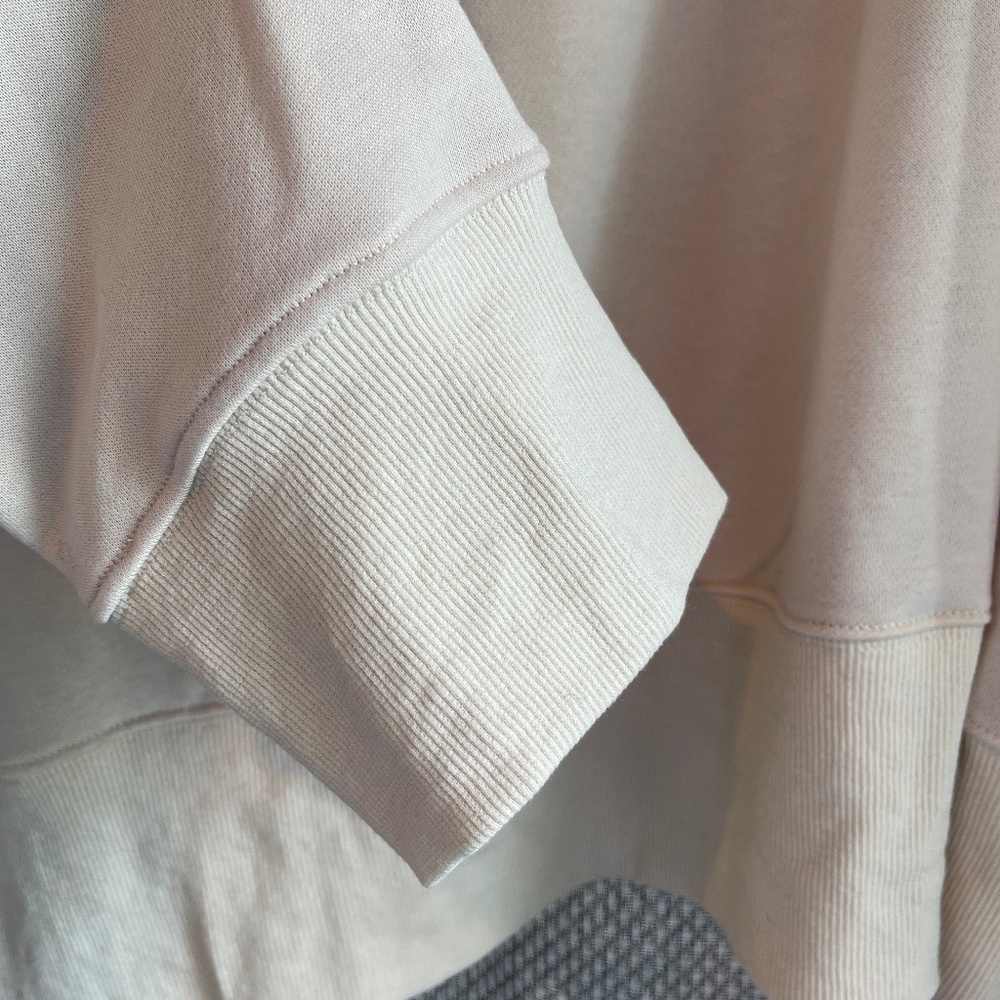 HEYSON Oversized French Terry Hooded Pullover, Vanilla (cream color), 1X… - Picture 5 of 5